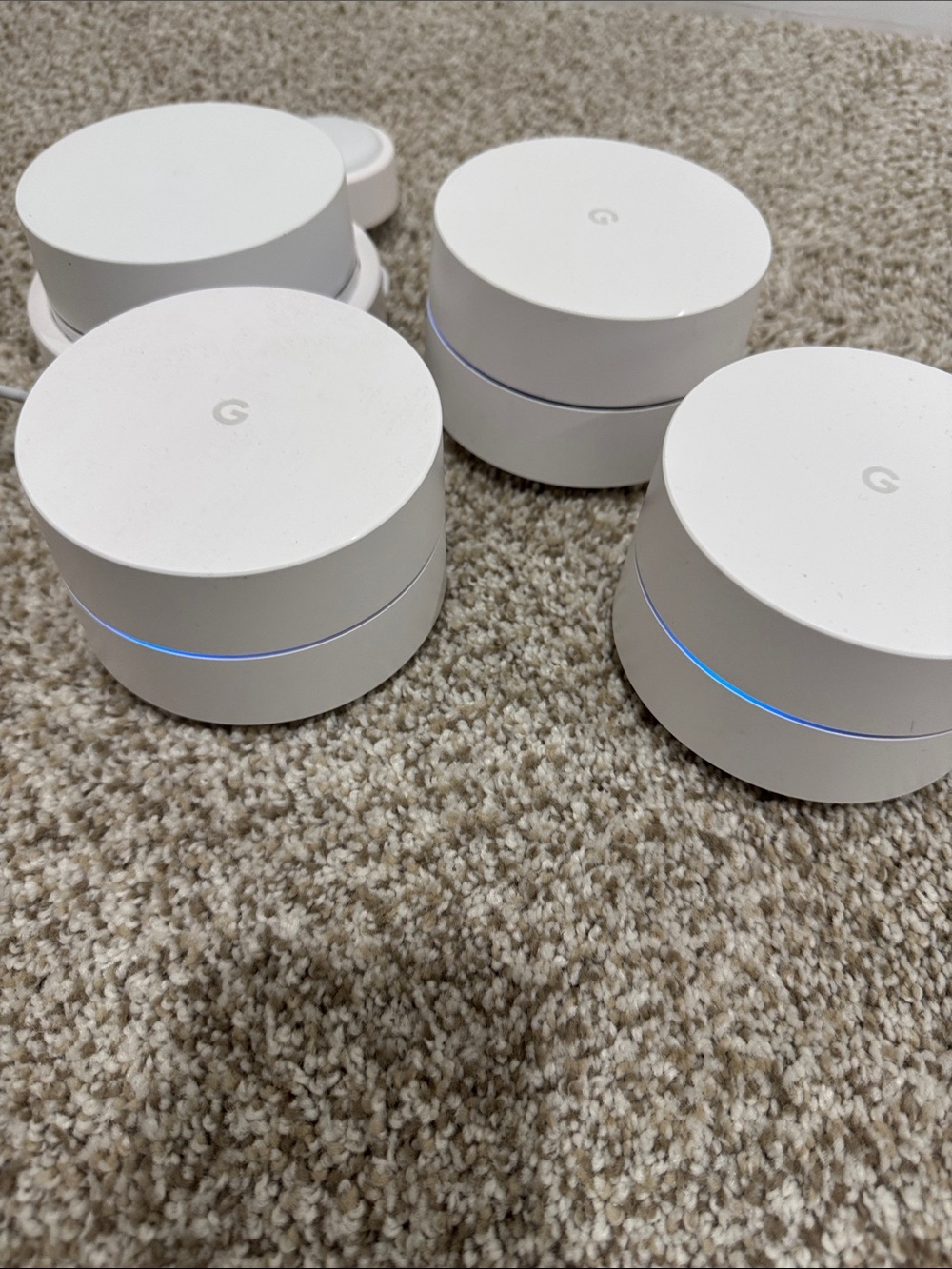 Google White Mesh Wi‑Fi Router Set - 4 Pack - Picture 5 of 7